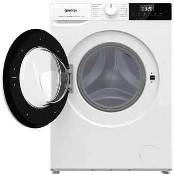 Gorenje 7 Kg Fully Automatic Front Load Washing Machine, 15 Programs, Snowflake Drum And Self Cleaning Program, Steam Function, 1200 RPM, White, WNHPI72SCS, 1 Year Warranty