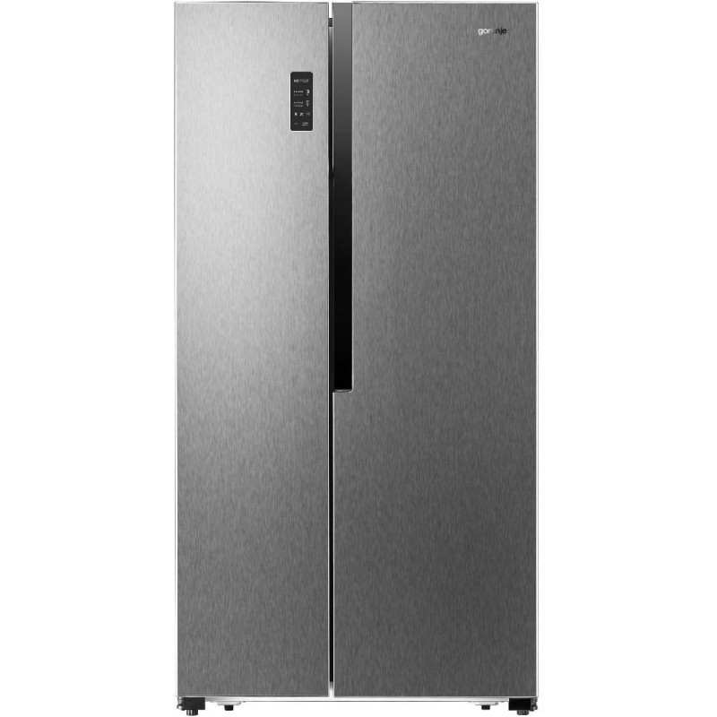 Gorenje 566 Liters Side By Side Refrigerator, Silver, NRS9182MX, 1 Year Warranty