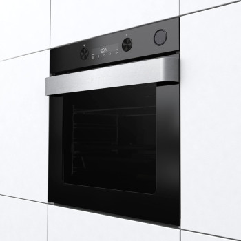 Gorenje 60 Cm Built In Electric Oven With Fan, 77 Liters Capacity, Black, BSA6737ORAB, 1 Year Warranty