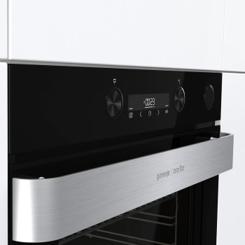 Gorenje 60 Cm Built In Electric Oven With Fan, 77 Liters Capacity, Black, BSA6737ORAB, 1 Year Warranty