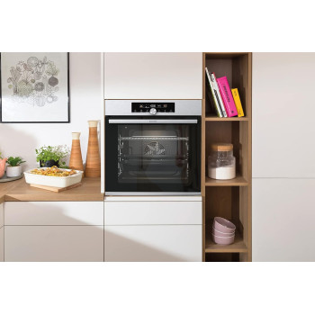 Gorenje 60 Cm Built In Electric Oven With Fan, 77 Liters Capacity, Stainless Steel, Silver/Black, BOS6747A01X, 1 Year Warranty