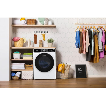 Gorenje 10.5 Kg Front Load Washing Machine With Inverter Motor, Wifi Enabled Operations, Wave Drum, 1400 RPM, White, WNS1X4ARTWIFI, 1 Year Warranty