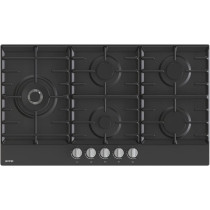 Gorenje 60 Cm Built In Gas Hob, 5 Gas Burners, Cast Iron Pan Support, One Hand Ignition, Black, GW951MB, 1 Year Warranty