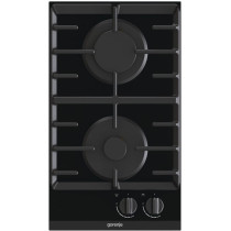 Gorenje 30 Cm Gas On Glass Hob, Stainless Steel, Black, GC321B, 1 Year Warranty