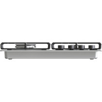 Gorenje 60 Cm Stainless Steel Gas Hob, One Hand Ignition, Cost Iron Pan Support, Silver, GW642ABX, 1 Year Warranty