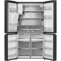 Gorenje 611 Liters Freestanding 4 Doors Refrigerator, Black, NRM9181SB, 1 Year Warranty