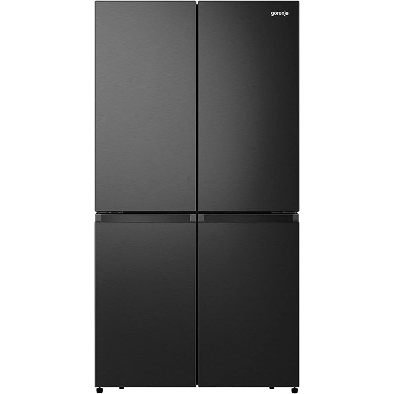 Gorenje 611 Liters Freestanding 4 Doors Refrigerator, Black, NRM9181SB, 1 Year Warranty