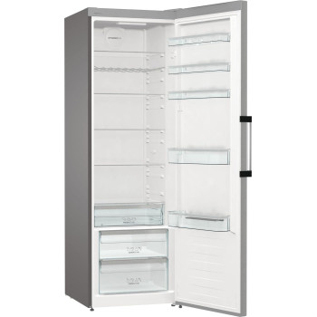 Gorenje Freestanding Upright Fridge, Gross Capacity 398 Liters, Even Temperature System, Humidity Control Function, Silver, R619DAXL6UK, 1 Year Warranty