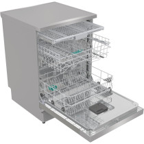 Gorenje 16 Place Settings And 6 Programs Freestanding Dishwasher, Speed Wash Function And Self-Cleaning Program, Stainless Steel, Silver, GS643D60X, 1 Year Warranty