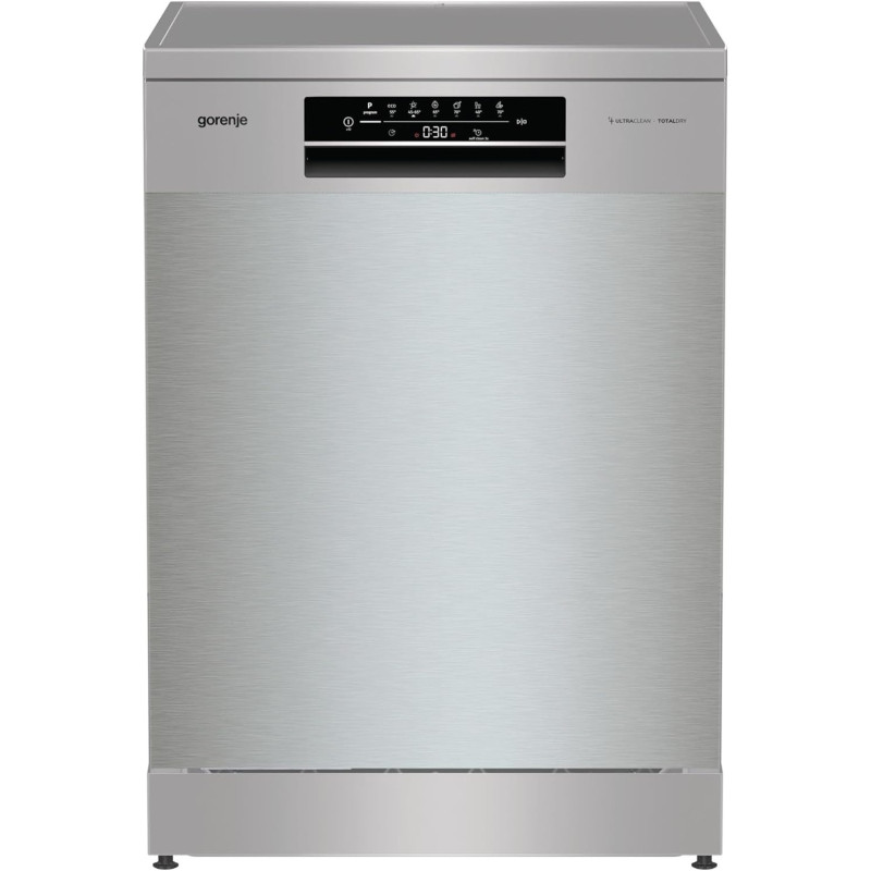 Gorenje 16 Place Settings And 6 Programs Freestanding Dishwasher, Speed Wash Function And Self-Cleaning Program, Stainless Steel, Silver, GS643D60X, 1 Year Warranty
