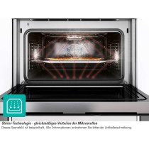 Gorenje 60 Cm Built In Combination Oven With Microwave, 50 Liters Capacity, Stainless Steel, Black/Silver, BCM598S18X, 1 Year Warranty