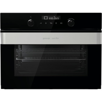Gorenje 60 Cm Built In Microwave Electric Oven With Fan, 50 Litres Capacity, Black, BCM547ORAB, 1 Year Warranty