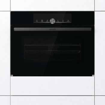 Gorenje 60 Cm Built In Microwave Electric Oven With Fan, 50 Litres Capacity, Black, BCM4547A10BG, 1 Year Warranty