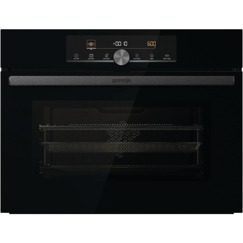 Gorenje 60 Cm Built In Microwave Electric Oven With Fan, 50 Litres Capacity, Black, BCM4547A10BG, 1 Year Warranty