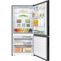 Gornenje Reversible Door Bottom Mount Refrigerator, Gross Capacity 605 Liters/Net 463 Liters, Black, NRK8171B4, 1 Year Warranty