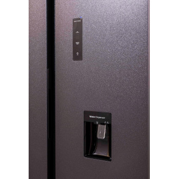 Terim Side By Side Refrigerator, Gross Capacity 720 Litres/Net Capacity 533 Litres, No Frost Technology, Water Dispenser And Digital Display Control, Silver, TERRSBS720WD, 1 Year Warranty