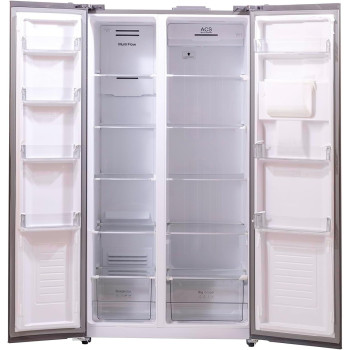 Terim Side By Side Refrigerator, Gross Capacity 720 Litres/Net Capacity 533 Litres, No Frost Technology, Water Dispenser And Digital Display Control, Silver, TERRSBS720WD, 1 Year Warranty