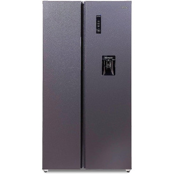 Terim Side By Side Refrigerator, Gross Capacity 720 Litres/Net Capacity 533 Litres, No Frost Technology, Water Dispenser And Digital Display Control, Silver, TERRSBS720WD, 1 Year Warranty