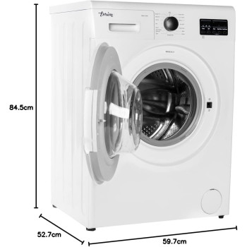 Terim 7 Kg Front Load Fully Automatic Washing Machine, 15 Programs With Time Delay Function, 1000 RPM, Led Display, White, TERFL710VS, 1 Year Warranty