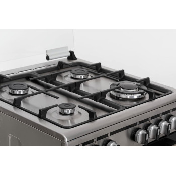Terim 60 x 60 Cooker, 4 Gas Burners, Stainless Steel, Silver, 1 Year Warranty