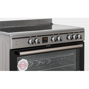 Terim 90 x 60 Ceramic Cooking Range, 9 Oven Function With Turbo Fan, Silver, TERVC96ST, 1 Year Warranty