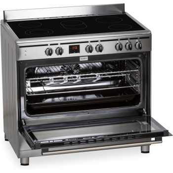 Terim 90 x 60 Ceramic Cooking Range, 9 Oven Function With Turbo Fan, Silver, TERVC96ST, 1 Year Warranty