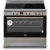 Terim 90 x 60 Ceramic Cooking Range, 9 Oven Function With Turbo Fan, Silver, TERVC96ST, 1 Year Warranty