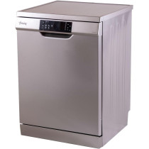 Terim 60 Cm Freestanding Dishwasher With 12 Place Settings, Quick Clean And Active Drying Function, Delay Timer And Half Load Option, Dark Silver, TERDW1205VS, 1 Year Warranty