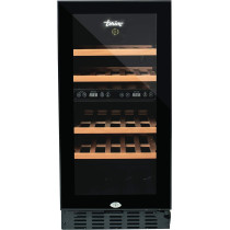 Terim 25 Bottle Beverage Cooler, Single Door Dual Zone, 90L, Black, TERBC30DZ, 1 Year Warranty