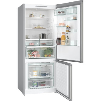 Siemens iQ300, 578 Litres Bottom Mount Freestanding Refrigerator, Silver Inox, KG76NVI31M With  1 Year Warranty