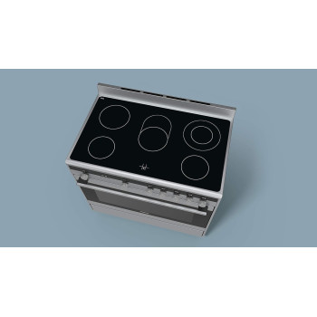 Siemens 90 x 60 Cm Ceramic Cooker, Silver, Hy738357M, 1 Year Warranty