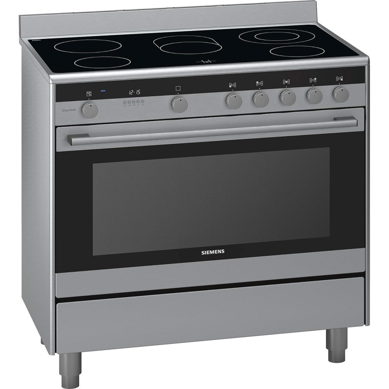 Siemens 90 x 60 Cm Ceramic Cooker, Silver, Hy738357M, 1 Year Warranty