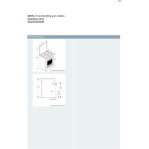 Siemens 60 Cm Freestanding Gas Cooker With Sabaf Burners, Hg2M30E50M, Silver, 1 Year Warranty
