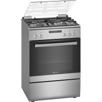 Siemens 60 Cm Freestanding Gas Cooker With Sabaf Burners, Hg2M30E50M, Silver, 1 Year Warranty