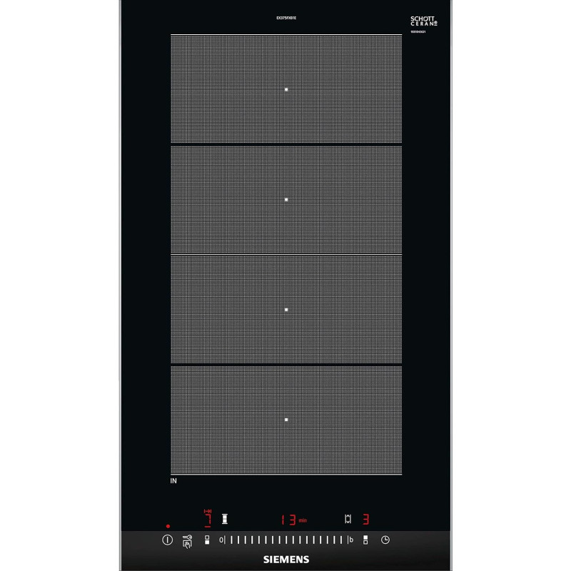 Siemens 60 Cm Built In Induction Hob, Black, Ex375Fxb1E, 1 Year Warranty