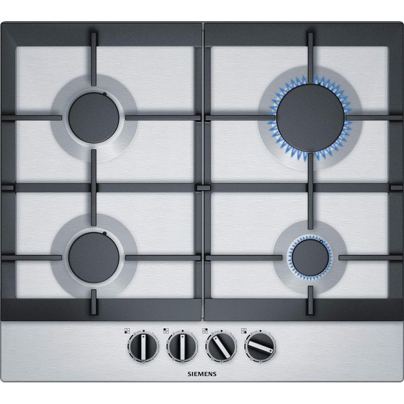 Siemens 60 Cm Built In Gas Hob With Sabaf Burners, Silver, EC6A5PB90M