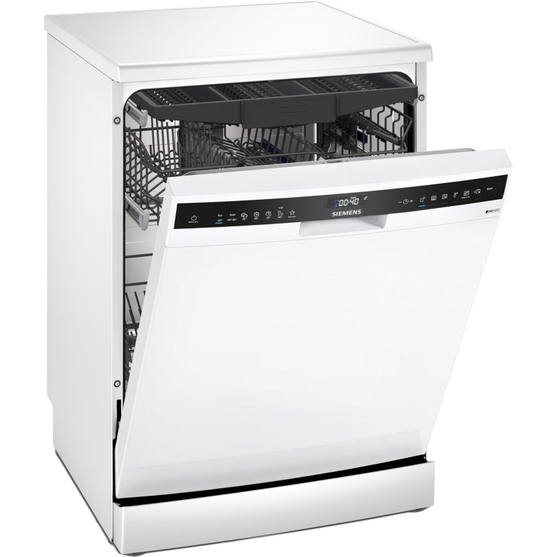 Siemens iQ500, 60cm Home Connect Freestanding Dishwasher With 14 Place Settings, White, SN25HW76MM, 1 Year Warranty