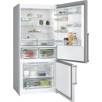Siemens 682 Litres Bottom Mount Freestanding Refrigerator, Silver Inox, KG86NAI31M, 1 Year Warranty