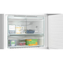 Siemens 682 Litres Bottom Mount Freestanding Refrigerator, Silver Inox, KG86NAI31M, 1 Year Warranty