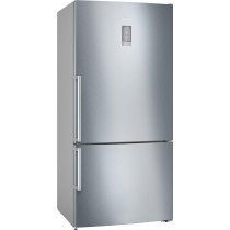 Siemens 682 Litres Bottom Mount Freestanding Refrigerator, Silver Inox, KG86NAI31M, 1 Year Warranty