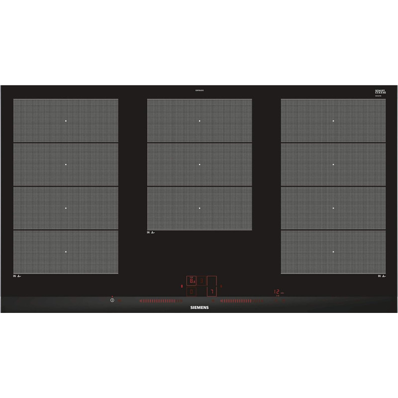 Siemens 90 Cm Built In Induction Hob, Black, Ex975Lxc1E, 1 Year Warranty