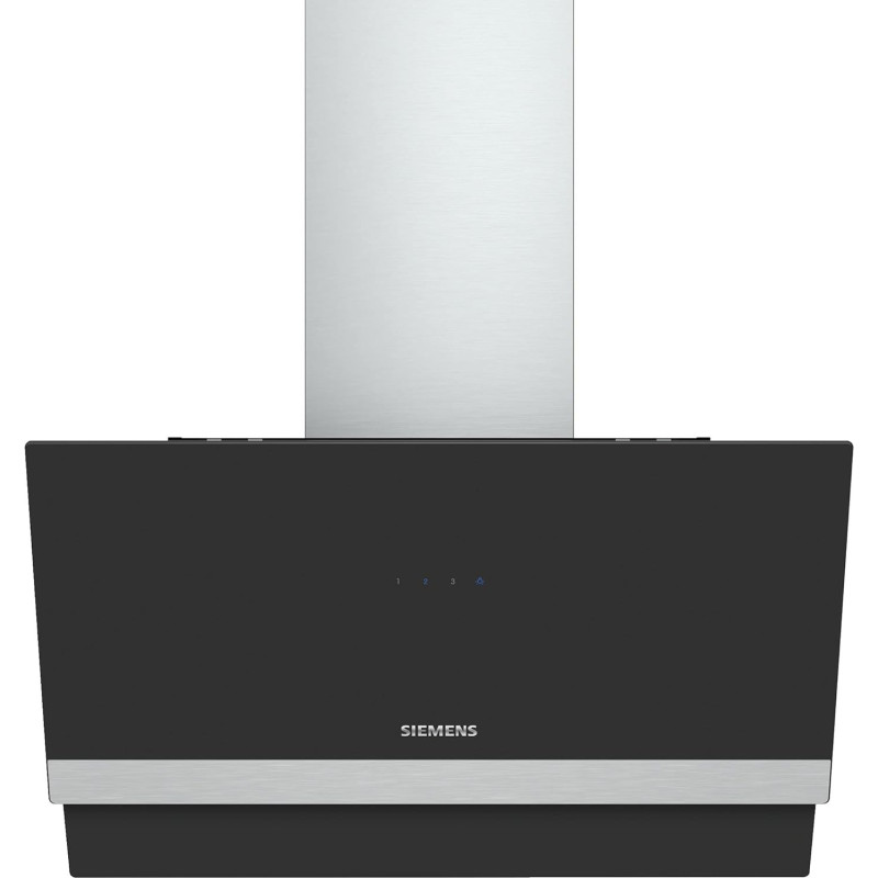 Siemens 60 Cm Wall Mounted Cooker Hood, Black Glass, Lc66Kaj60M, 1 Year Warranty