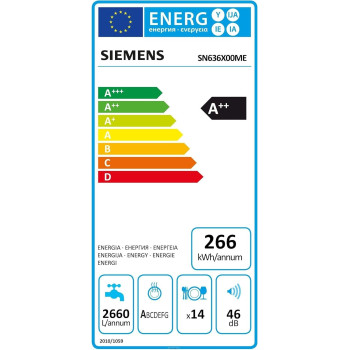 Siemens Home Connect 60 Cm Fully Integrated Dishwasher, Sn63Hx26Mm, 1 Year Warranty