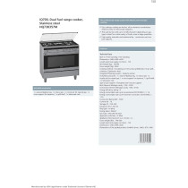 Siemens Freestanding Gas Cooker, Silver, HQ738357M With Installation, 1 Year Warranty