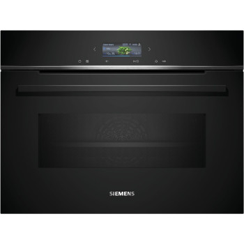 Siemens iQ700, 60 Cm Home Connect Built In Electric Oven With Microwave, 15 Cooking Functions, Cm724G1B1M, 1 Year Warranty