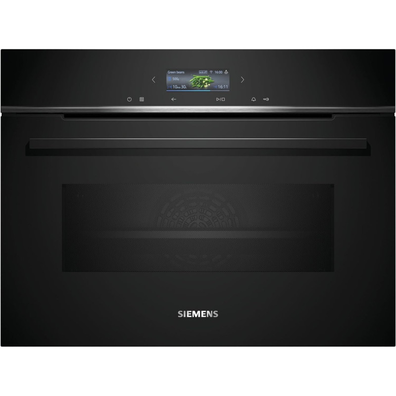 Siemens iQ700, 60 Cm Home Connect Built In Electric Oven With Microwave, 15 Cooking Functions, Cm724G1B1M, 1 Year Warranty