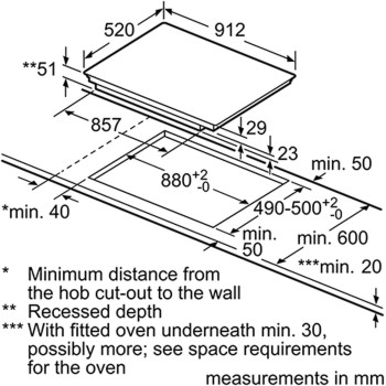 Siemens 1Q 700, 90 Cm Home Connect Induction Hob, 3 Heating Zones, 5 Temperature Settings, Black, EX975KXW1E, 1 Year Warranty