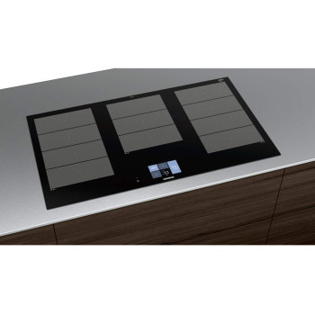 Siemens 1Q 700, 90 Cm Home Connect Induction Hob, 3 Heating Zones, 5 Temperature Settings, Black, EX975KXW1E, 1 Year Warranty