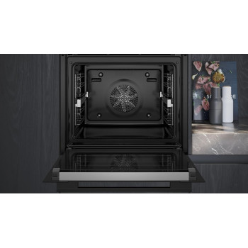 Siemens iQ700 60 Cm Home Connect Built In Electric Oven With Fan, 15 Cooking Functions, HB778GNB1M, 1 Year Warranty