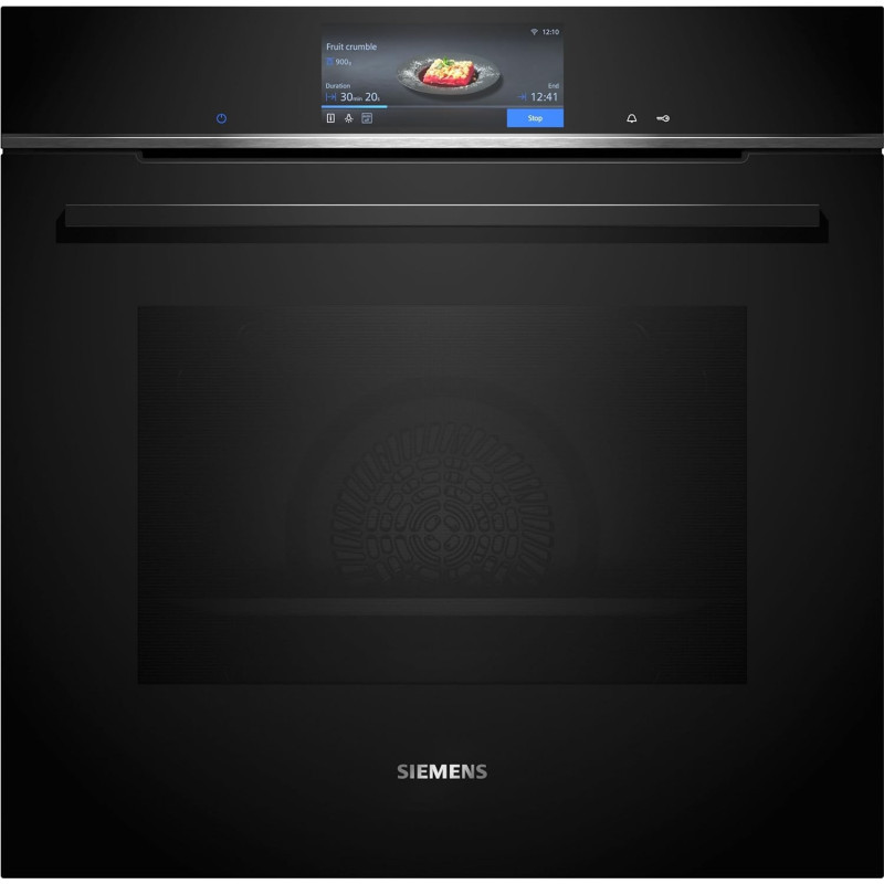 Siemens iQ700 60 Cm Home Connect Built In Electric Oven With Fan, 15 Cooking Functions, HB778GNB1M, 1 Year Warranty